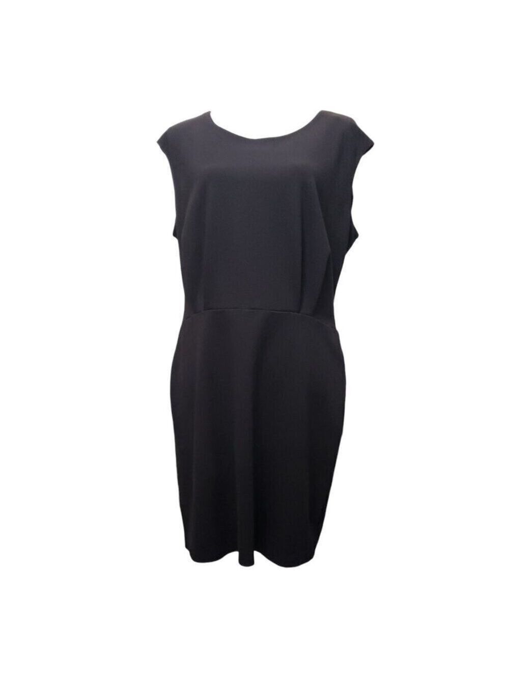Women’s Nine West Black Cap Sleeve Sheath Dress XL - Picture 3 of 9